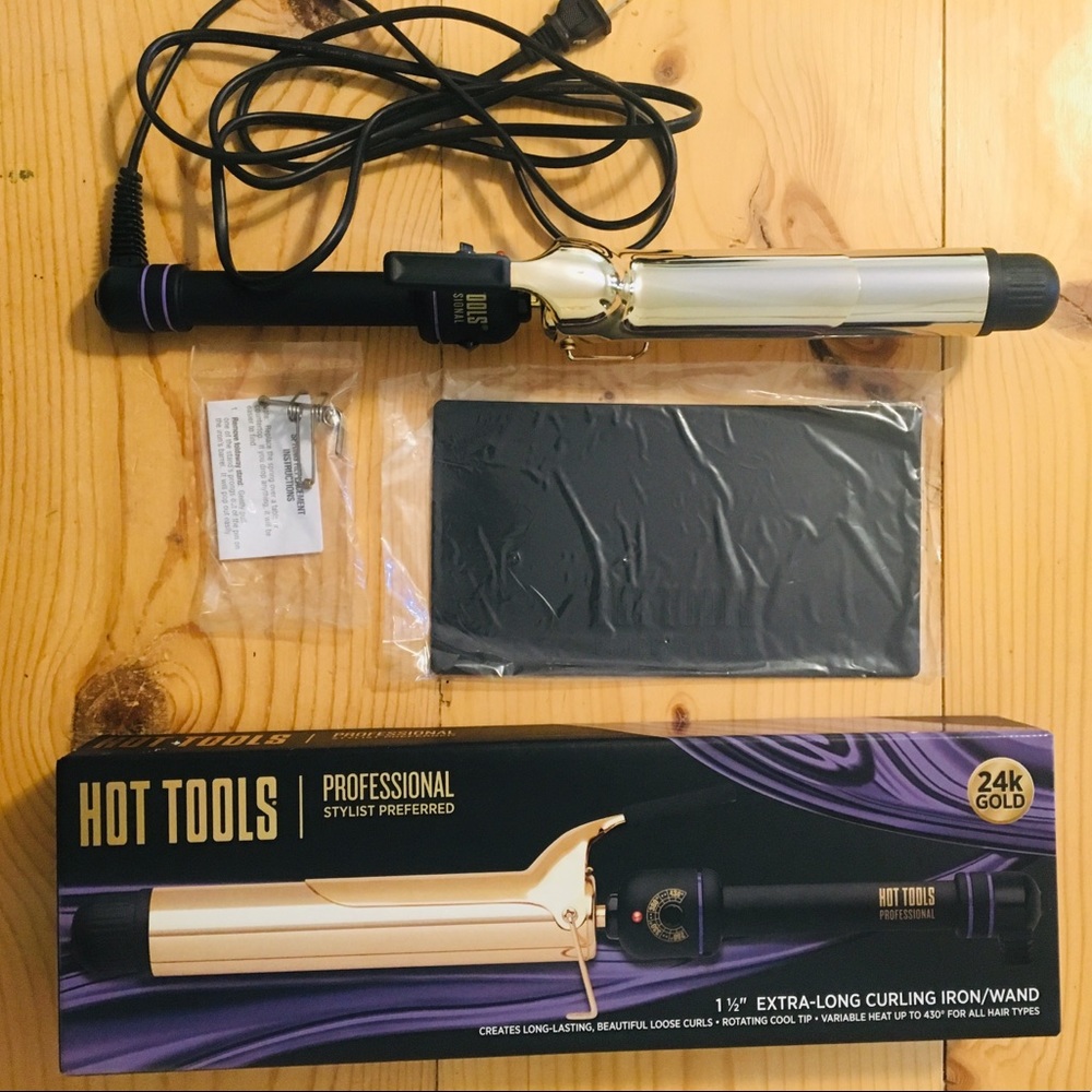 HOT TOOLS Pro 1 1/2” Extra Long Curling Wand Iron